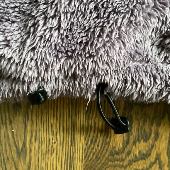 Calvin Klein Purple Fuzzy Zip Up - Picture 3 of 6